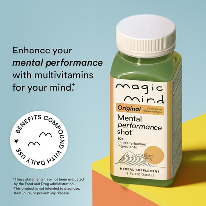 Magic Mind Original Energy &Focus Nootropic Shot 15 Bottle