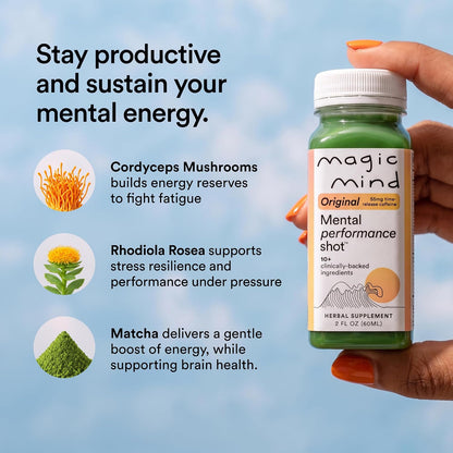 Magic Mind Original Energy &Focus Nootropic Shot 15 Bottle